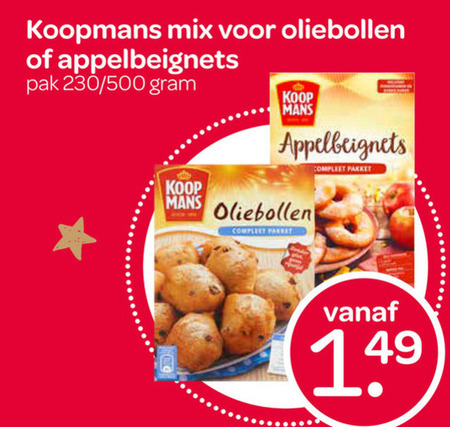 Koopmans   oliebollenmix folder aanbieding bij  Spar - details