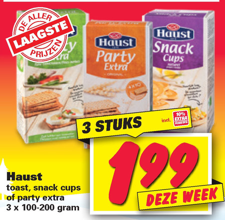 Haust   toast folder aanbieding bij  Nettorama - details