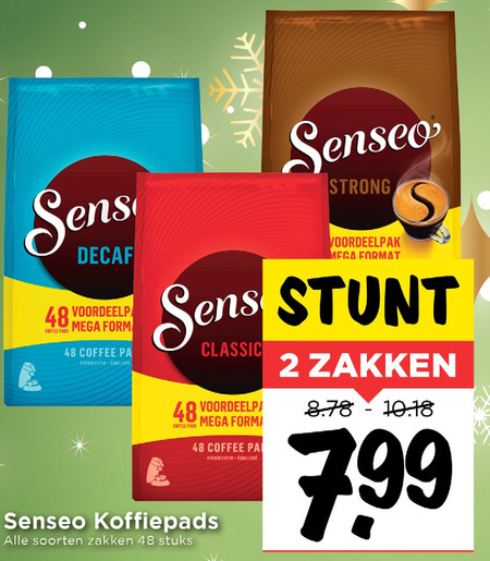 Douwe Egberts Senseo   koffiepad folder aanbieding bij  Vomar - details