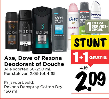 Axe   douchegel, deodorant folder aanbieding bij  Vomar - details