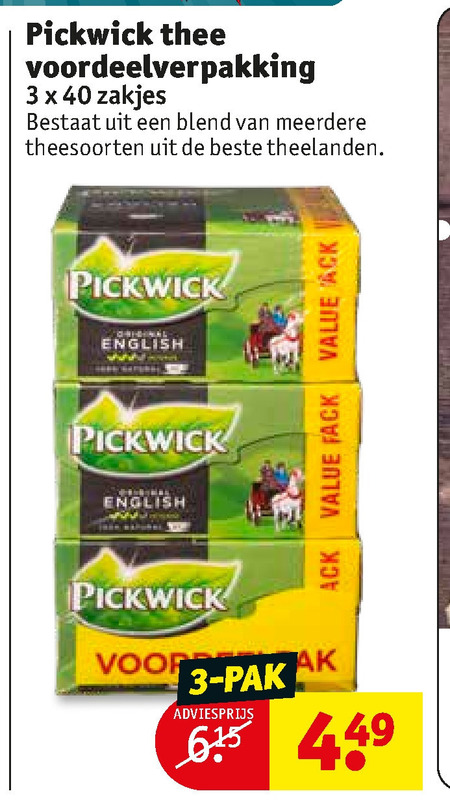 Pickwick   thee folder aanbieding bij  Kruidvat - details