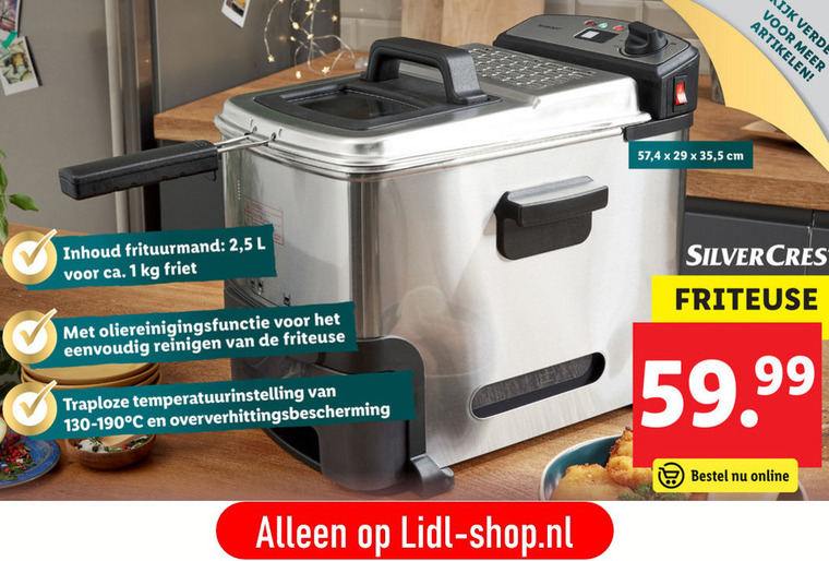 SilverCrest   friteuse folder aanbieding bij  Lidl - details