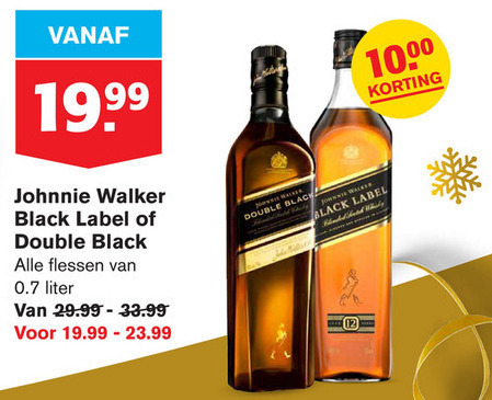 Johnnie Walker   whisky folder aanbieding bij  Hoogvliet - details