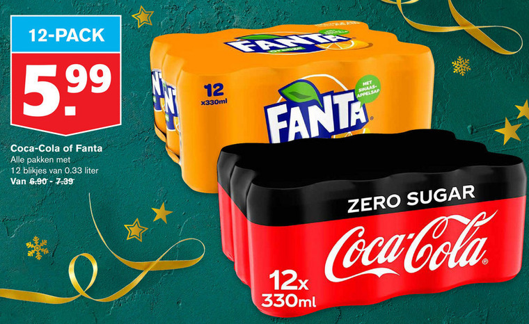 Fanta   cola, frisdrank folder aanbieding bij  Hoogvliet - details