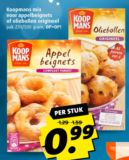 Koopmans   oliebollenmix folder aanbieding bij  Boni - details