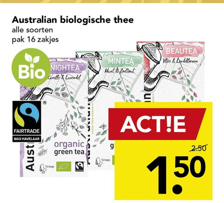 Australian   thee folder aanbieding bij  Deen - details