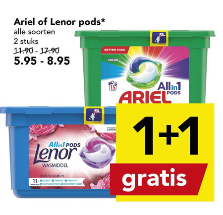 Lenor   wasmiddel folder aanbieding bij  Deen - details