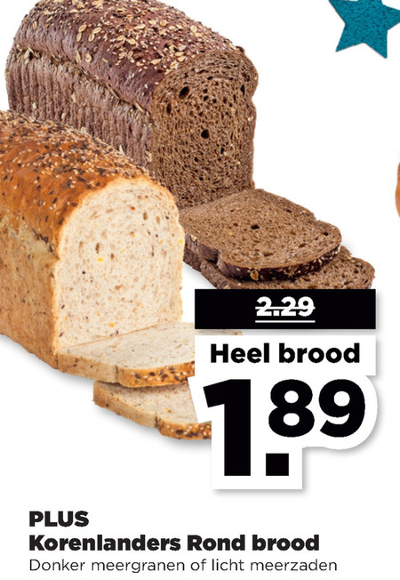 Korenlanders   brood folder aanbieding bij  Plus - details