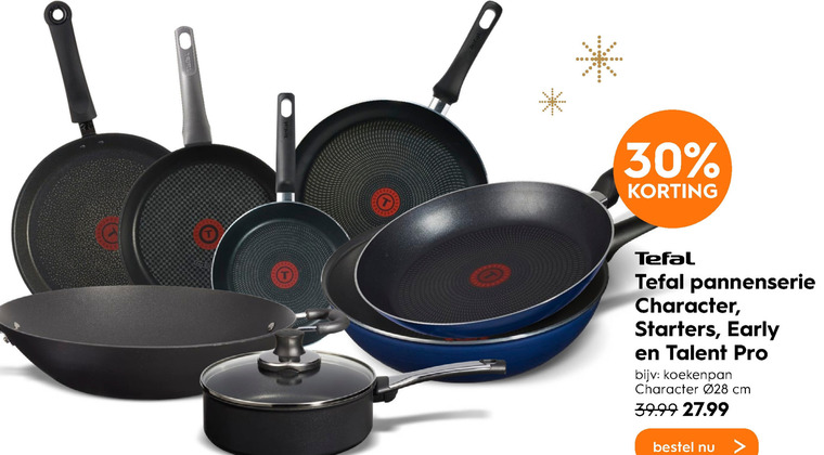 Tefal   koekenpan, wokpan folder aanbieding bij  Blokker - details