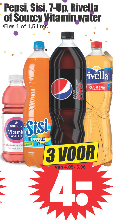 Rivella   cola, frisdrank folder aanbieding bij  Dirk - details