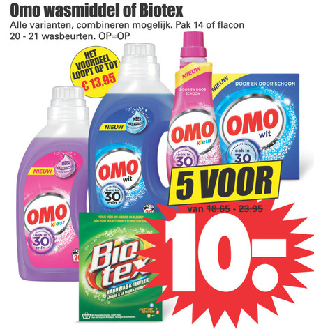 Omo   handwasmiddel, wasmiddel folder aanbieding bij  Dirk - details