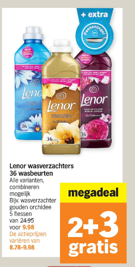 Lenor   wasverzachter folder aanbieding bij  Albert Heijn - details