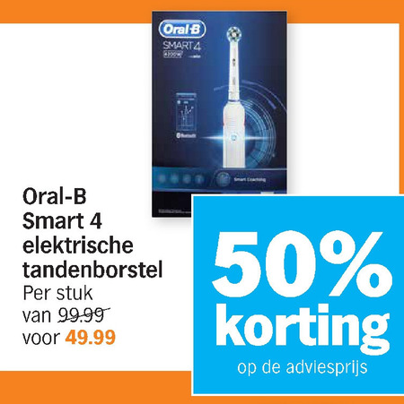 Braun Oral-B   electrische tandenborstel folder aanbieding bij  Albert Heijn - details