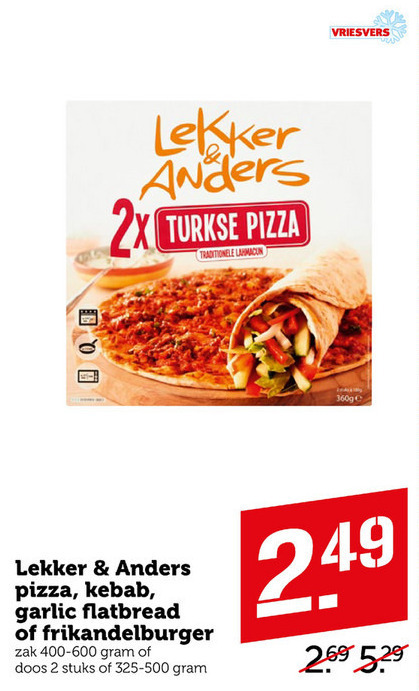 Lekker en Anders   diepvriespizza folder aanbieding bij  Coop - details