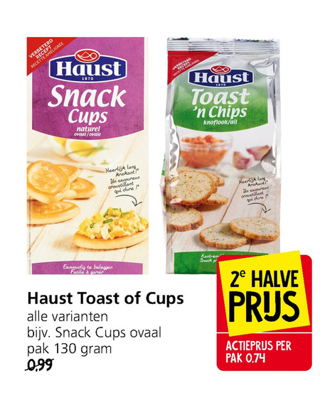 Haust   toast folder aanbieding bij  Jan Linders - details