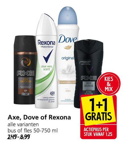 Dove   deodorant, douchegel folder aanbieding bij  Jan Linders - details