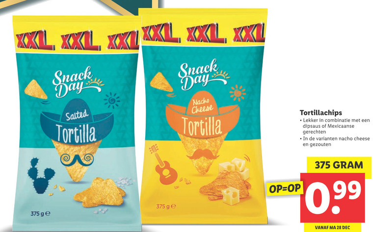 SnackDay   chips folder aanbieding bij  Lidl - details