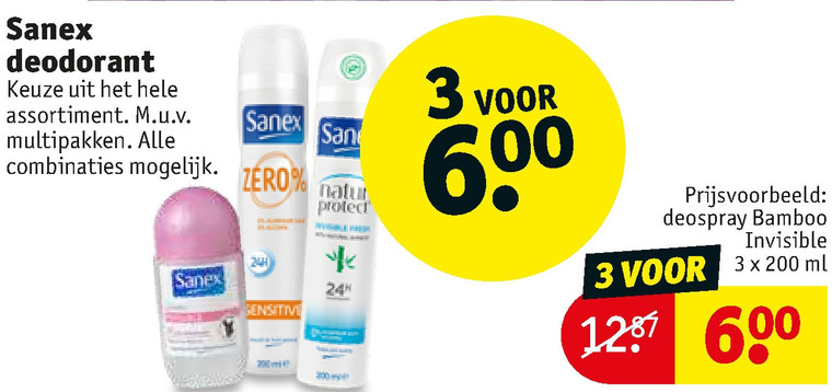 Sanex   deodorant folder aanbieding bij  Kruidvat - details