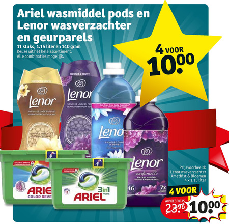 Ariel   wasmiddel, wasverzachter folder aanbieding bij  Kruidvat - details