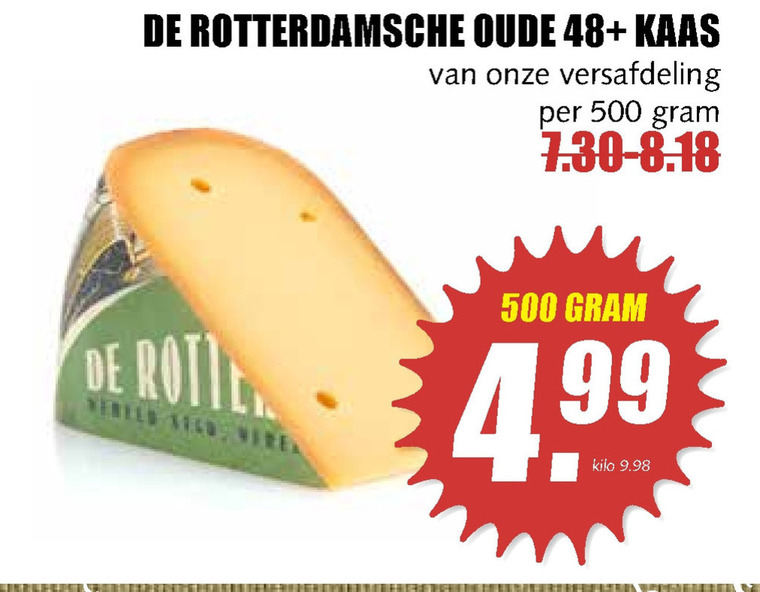 Rotterdamsche Oude   kaas folder aanbieding bij  MCD Supermarkt Basis - details