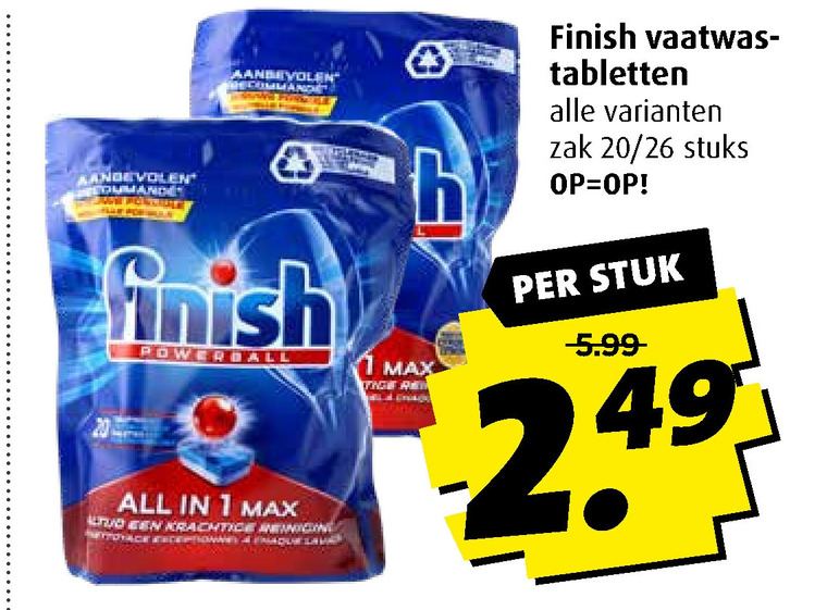 Finish   vaatwasmiddel folder aanbieding bij  Boni - details