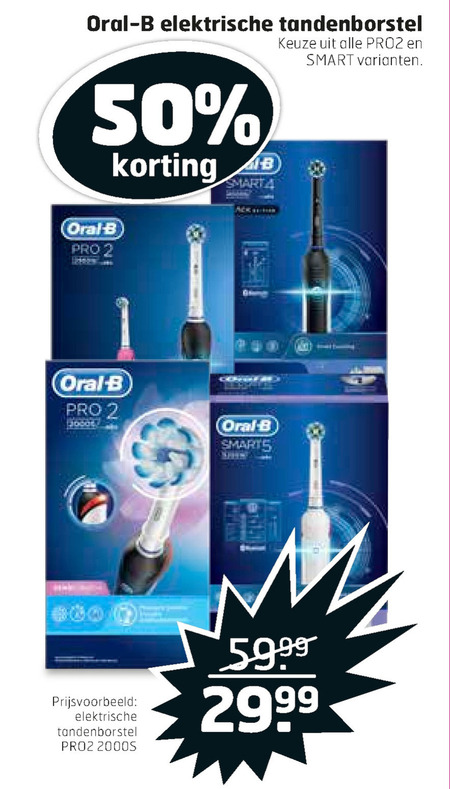 Braun Oral-B   electrische tandenborstel folder aanbieding bij  Trekpleister - details