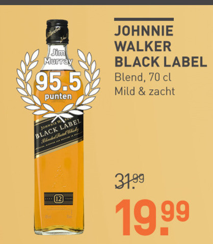 Johnnie Walker   whisky folder aanbieding bij  Gall & Gall - details