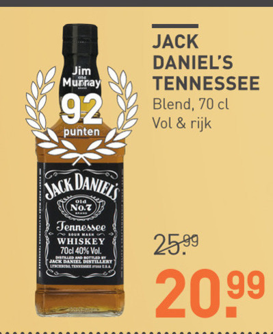 Jack Daniels   whisky folder aanbieding bij  Gall & Gall - details