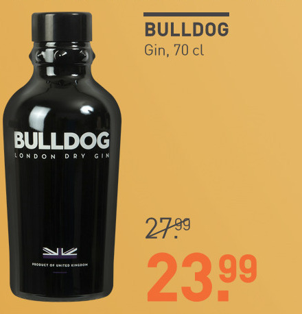 Bulldog   gin folder aanbieding bij  Gall & Gall - details