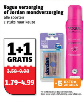 Vogue   tandenstokers, deodorant folder aanbieding bij  Poiesz - details