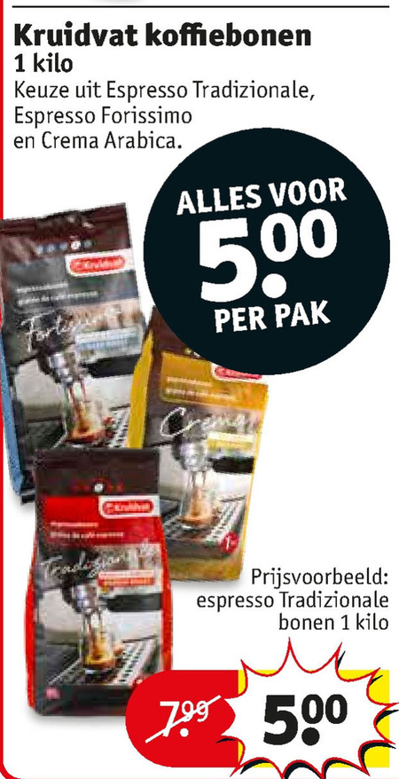 Kruidvat Huismerk   koffiebonen folder aanbieding bij  Kruidvat - details