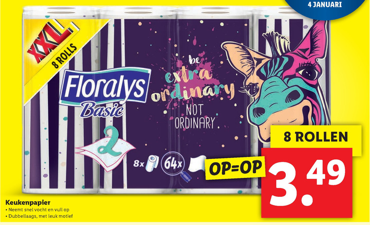 Floralys   keukenpapier folder aanbieding bij  Lidl - details