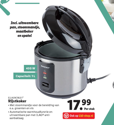 SilverCrest rijstkoker aanbieding bij -