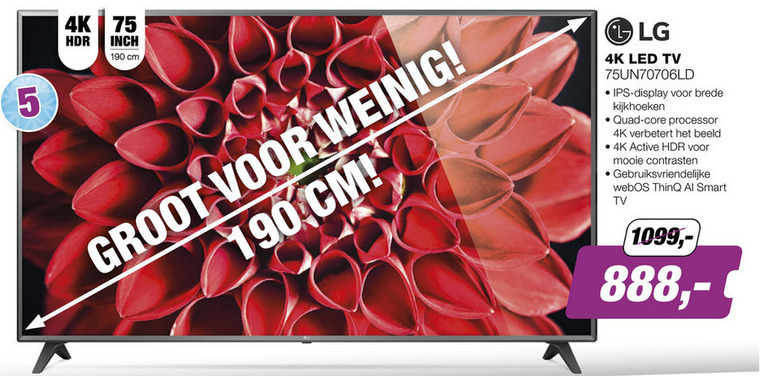 LG   4k ultrahd televisies folder aanbieding bij  EP Electronic Partner - details