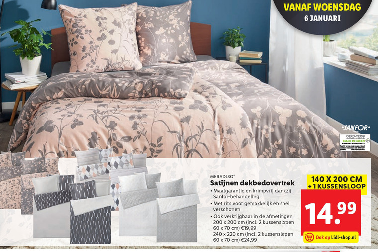 Meradiso   dekbedovertrek folder aanbieding bij  Lidl - details