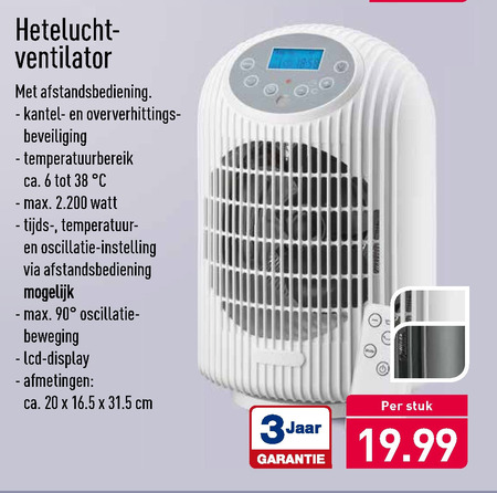 jazz Lima klimaat ventilatorkachel folder aanbieding bij Aldi - details