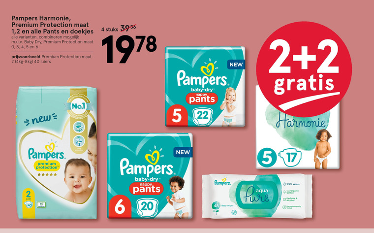 Pampers   luierbroekjes, luiers folder aanbieding bij  Etos - details