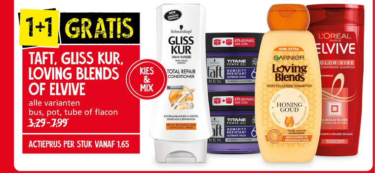 Garnier Loving Blends   conditioner, shampoo folder aanbieding bij  Jan Linders - details