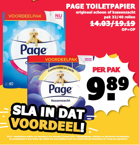 Page   toiletpapier folder aanbieding bij  MCD Supermarkt Basis - details