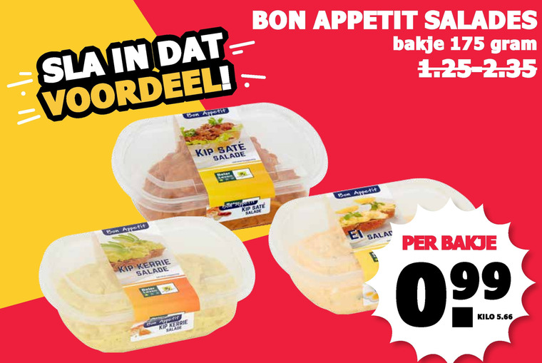 Bon Appetit   salade folder aanbieding bij  MCD Supermarkt Basis - details