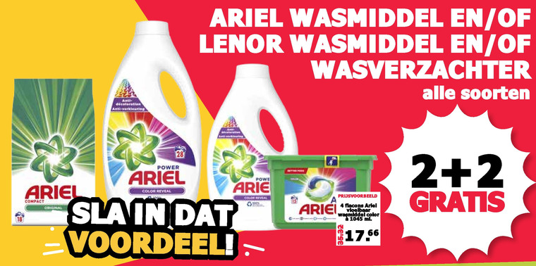 Lenor   wasmiddel, wasverzachter folder aanbieding bij  MCD Supermarkt Basis - details