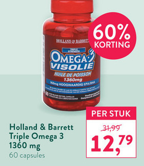 Holland and Barrett   omega 3 olie folder aanbieding bij  Holland & Barrett - details
