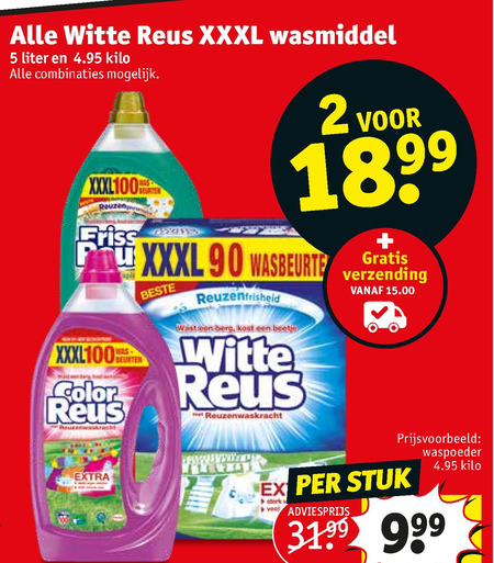 Color Reus   wasmiddel folder aanbieding bij  Kruidvat - details