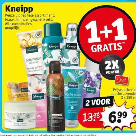 Kneipp   massageolie, bodylotion folder aanbieding bij  Kruidvat - details