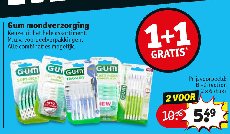 G.U.M.   interdentale ragers folder aanbieding bij  Kruidvat - details