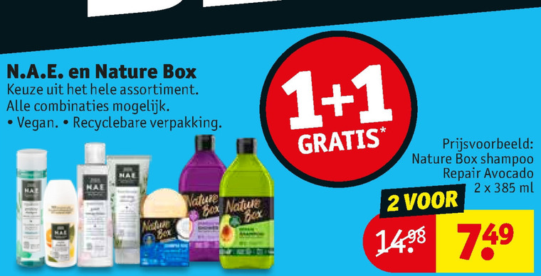 N.A.E.   conditioner, douchegel folder aanbieding bij  Kruidvat - details