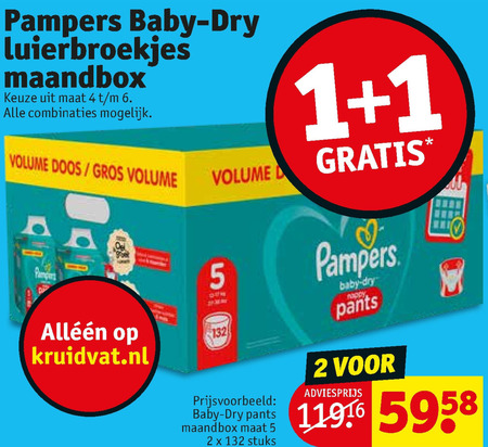 Pampers   luierbroekjes folder aanbieding bij  Kruidvat - details