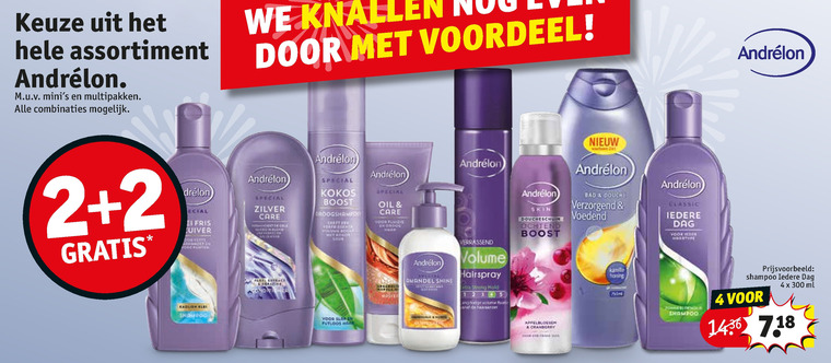 Andrelon   haarverzorging, hairspray folder aanbieding bij  Kruidvat - details