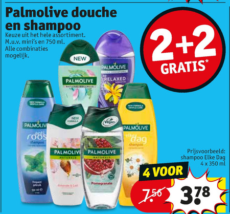 Palmolive   douchegel, shampoo folder aanbieding bij  Kruidvat - details