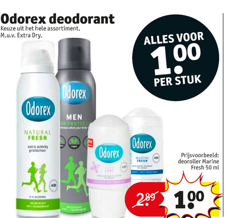 Odorex   deodorant folder aanbieding bij  Kruidvat - details